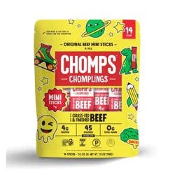 Chomps Snack Sticks Chomps Chomplings Original Beef Mini Sticks - 7oz/14ct