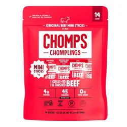 Chomps Snack Sticks Chomps Chomplings Original Beef Mini Sticks - 7oz/14ct