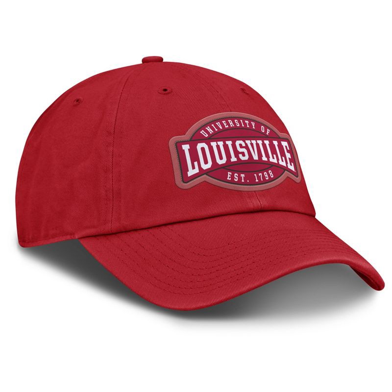 slide 3 of 4, NCAA Louisville Cardinals Unstructured Baseball Hat: Cotton, Pull-On Closure, One Size, 1 ct