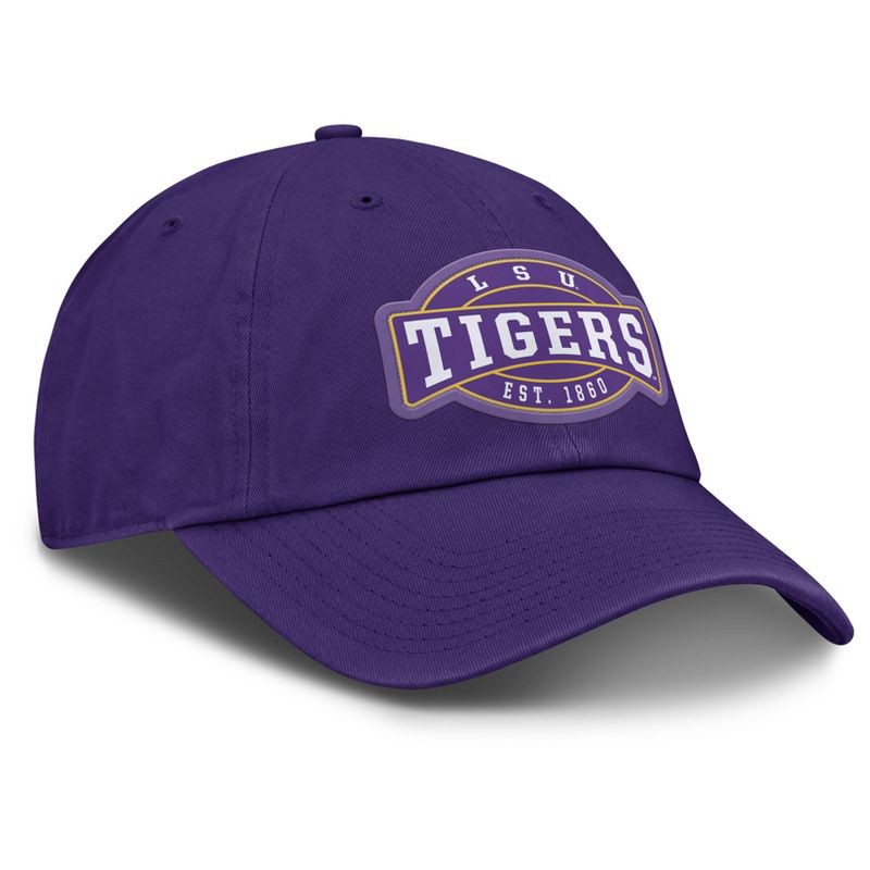 slide 3 of 4, NCAA LSU Tigers Unstructured Baseball Hat: Cotton, Adjustable, One Size Fits Most, 1 ct