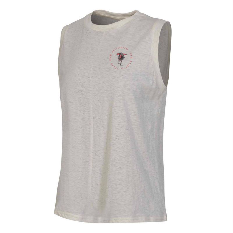 slide 1 of 3, NCAA Texas Tech Red Raiders Women's Oatmeal Tank Top - M, 1 ct
