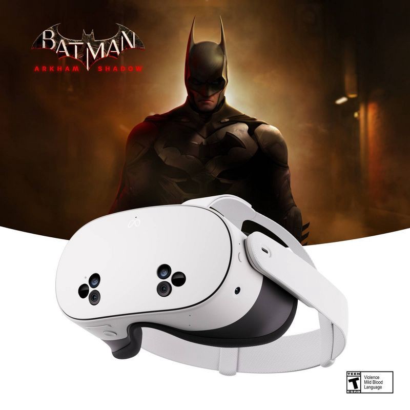 slide 1 of 11, Meta Quest 3S 256GB All-In-One Virtual Reality Headset – includes Batman: Arkham Shadow and a 3-Month Trial of Meta Horizon+: USB-C, Bluetooth, 1 ct