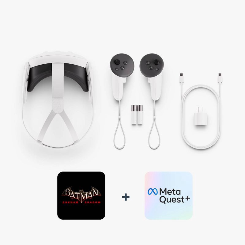 slide 6 of 11, Meta Quest 3S 128GB - Batman: Arkham Shadow and 3-Month Trial of Meta Quest+ - All-In-One Headset, 1 ct