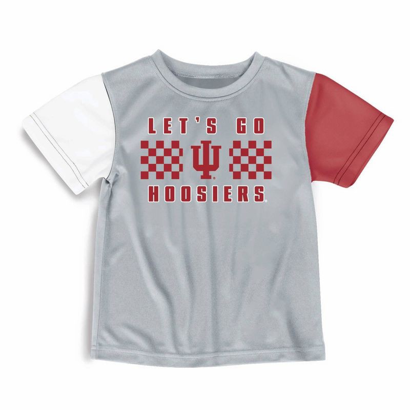 slide 1 of 3, NCAA Indiana Hoosiers Toddler Boys' T-Shirt and Shorts Set - 3T, 1 ct