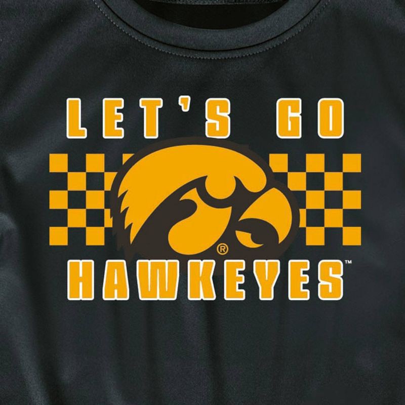 slide 3 of 3, NCAA Iowa Hawkeyes Toddler Boys' T-Shirt and Shorts Set - 4T: Solid Mesh Coordinate Set, 1 ct
