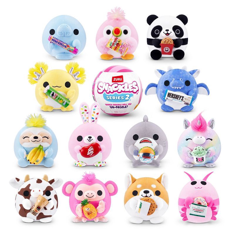 slide 5 of 11, Snackles 4.5" Small Capsule Snack Swap Stuffed Animals, 1 ct