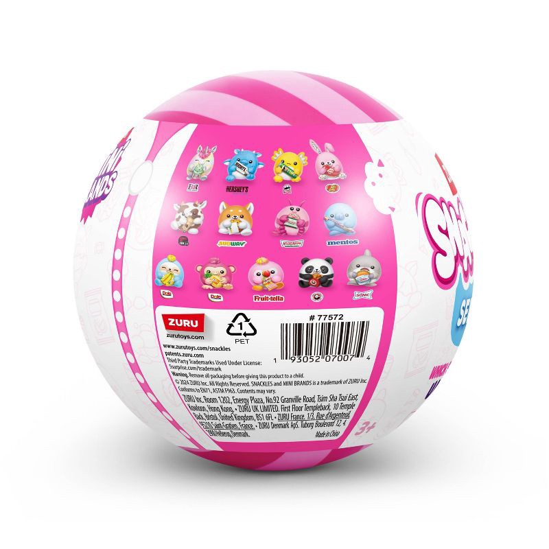 slide 11 of 11, Snackles 4.5" Small Capsule Snack Swap Stuffed Animals, 1 ct