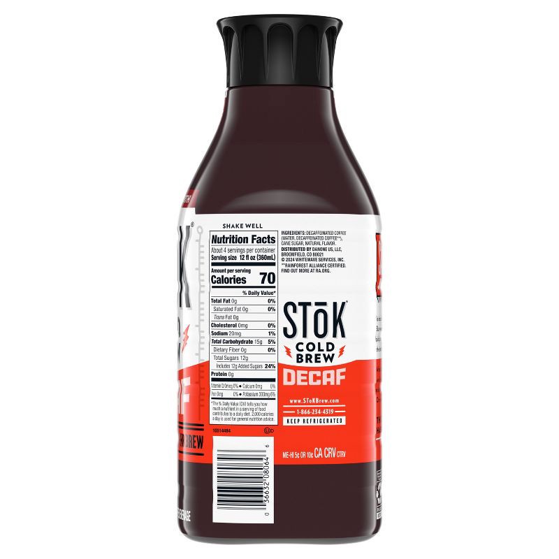 slide 8 of 13, SToK Decaf Not Too Sweet Cold Brew Coffee - 48 fl oz, 48 fl oz
