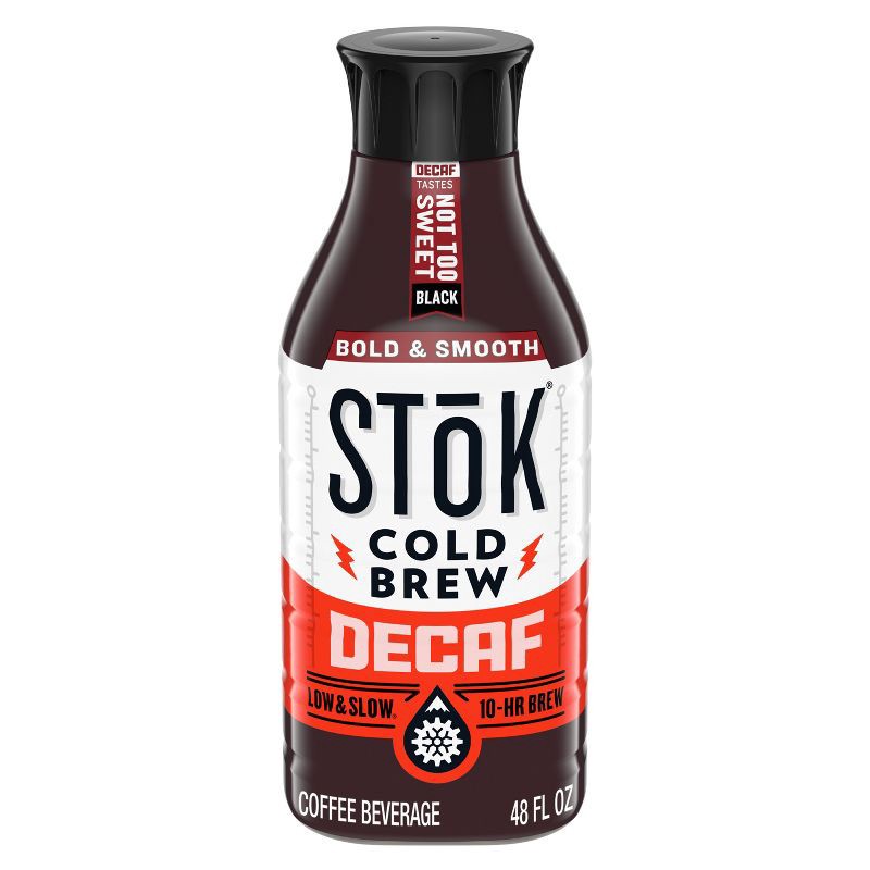 slide 1 of 13, SToK Decaf Not Too Sweet Cold Brew Coffee - 48 fl oz, 48 fl oz