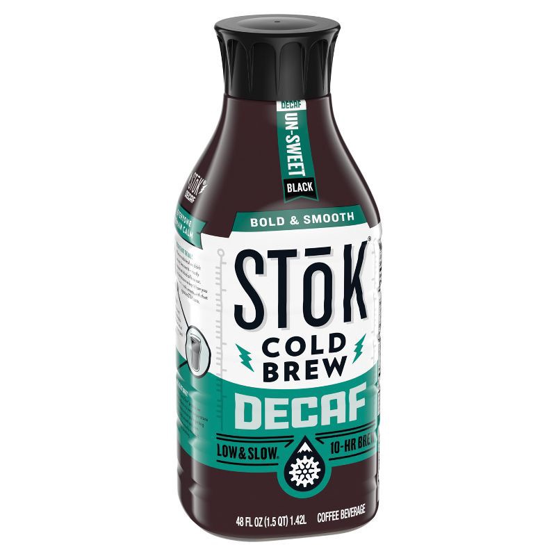 slide 2 of 13, SToK Decaf Unsweetened Cold Brew Coffee - 48 fl oz, 48 fl oz