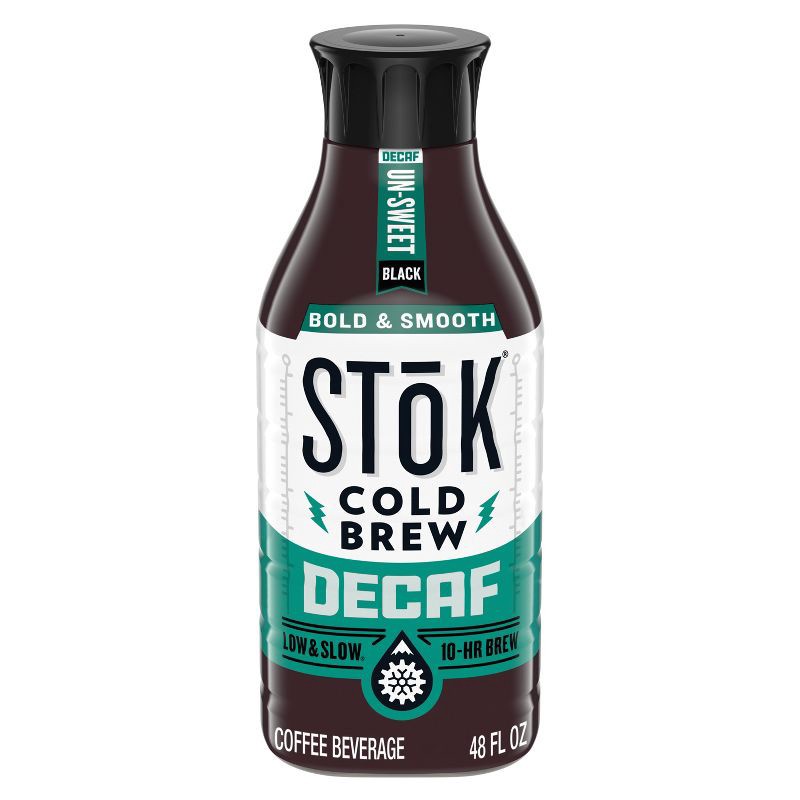 slide 1 of 13, SToK Decaf Unsweetened Cold Brew Coffee - 48 fl oz, 48 fl oz