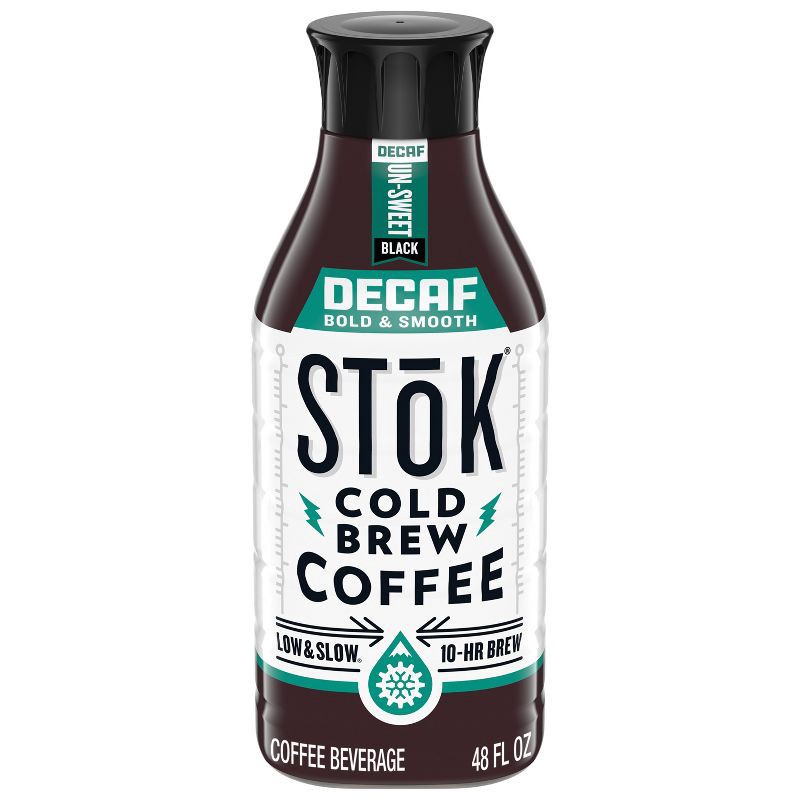 slide 1 of 13, SToK Decaf Unsweetened Cold Brew Coffee - 48 fl oz, 48 fl oz