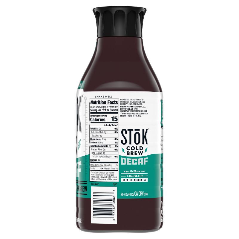 slide 11 of 13, SToK Decaf Unsweetened Cold Brew Coffee - 48 fl oz, 48 fl oz