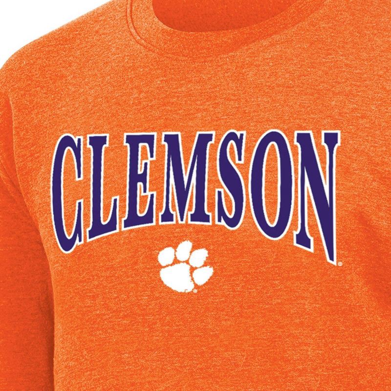 slide 3 of 3, NCAA Clemson Tigers Men's Crew Neck Fleece Sweatshirt - XL: Pullover, 1 ct