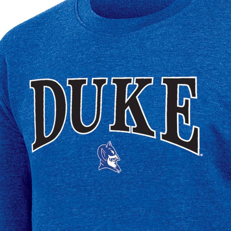 slide 3 of 3, NCAA Duke Blue Devils Men's Crew Neck Fleece Sweatshirt - XXL: Solid Pattern, Pullover Style, 1 ct