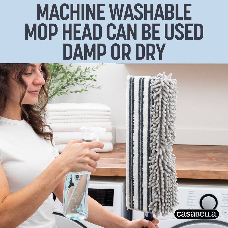 slide 5 of 8, Casabella Click Clean and Organize Baseboard Cleaning Mop Head and Hook, 1 ct