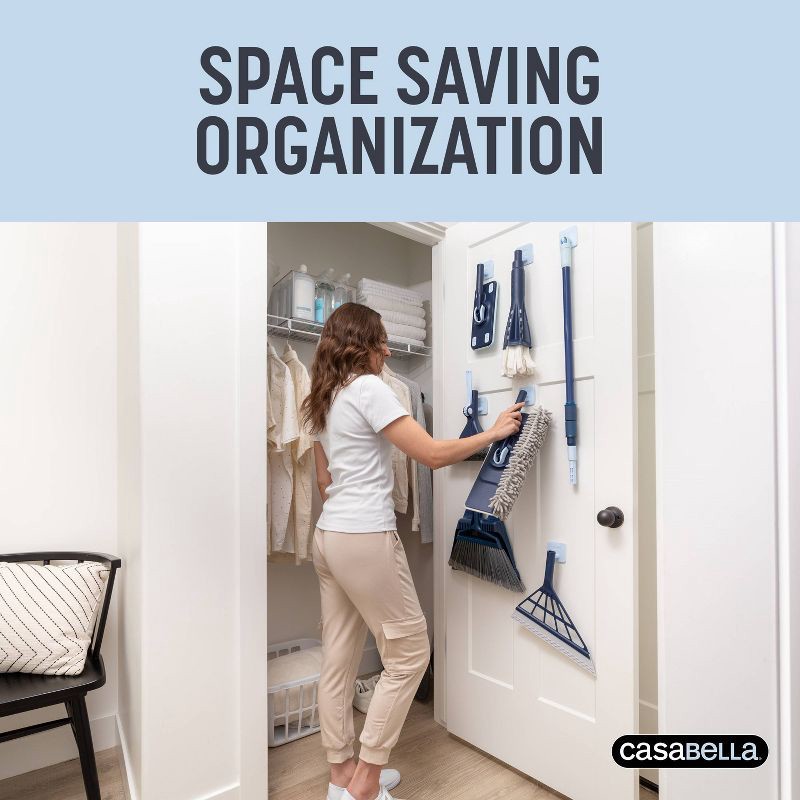 slide 7 of 8, Casabella Click Clean and Organize Easy Wring Cone Mop Head and Hook, 1 ct