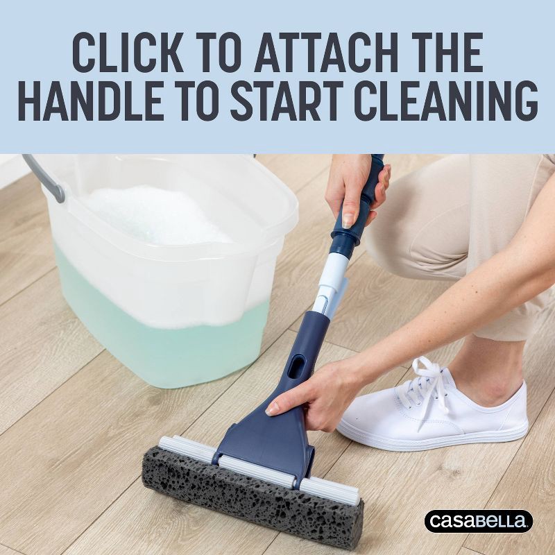 slide 2 of 8, Casabella Click Clean and Organize Roller Mop Head and Hook, 1 ct