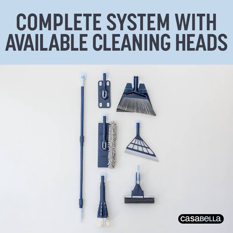 slide 6 of 8, Casabella Click Clean and Organize Squeegee Blade Broom Head and Hook, 1 ct
