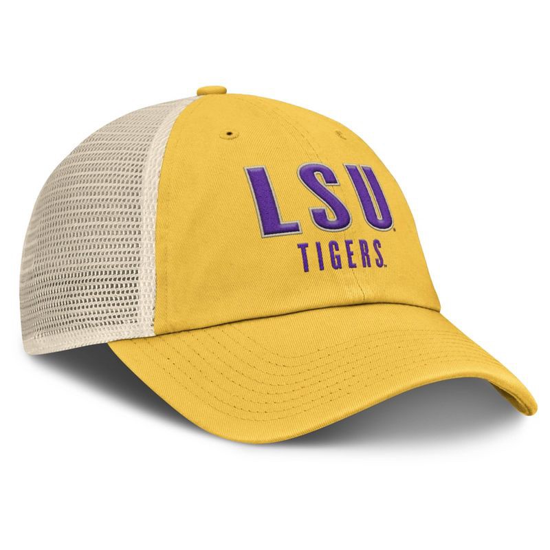 slide 3 of 4, NCAA LSU Tigers Unstructured Snapback Baseball Hat: Cotton, One Size Fits Most, 1 ct