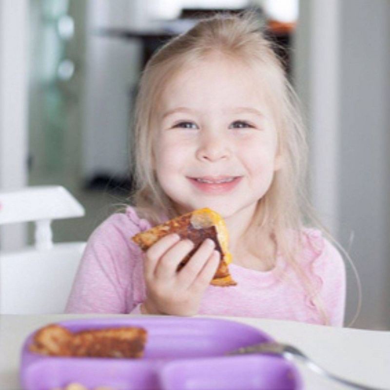 slide 5 of 5, Re-Play 2pc Recycled Divided Plates Lavender and Pink, 2 ct