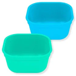 Re-Play 2pc 12 fl oz Recycled Bowls Aqua and Pool Blue