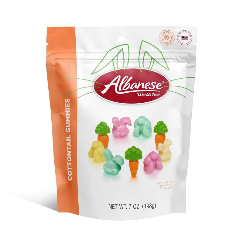 slide 1 of 4, Albanese World's Best Easter Cottontail Gummies - 7oz, 7 oz