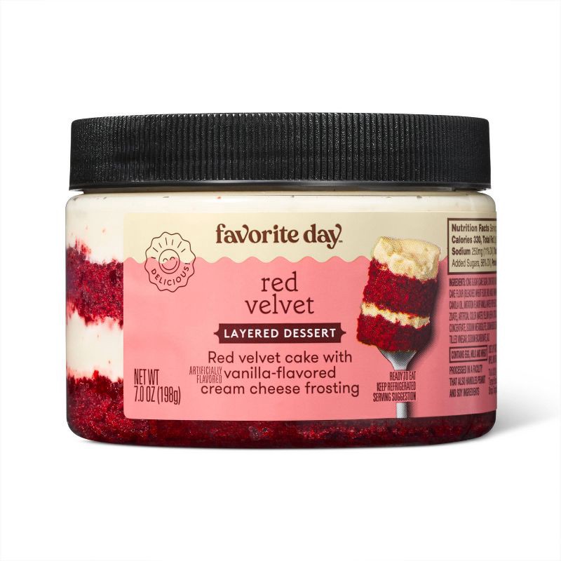 slide 1 of 3, Red Velvet Layered Dessert - 7oz - Favorite Day™, 7 oz