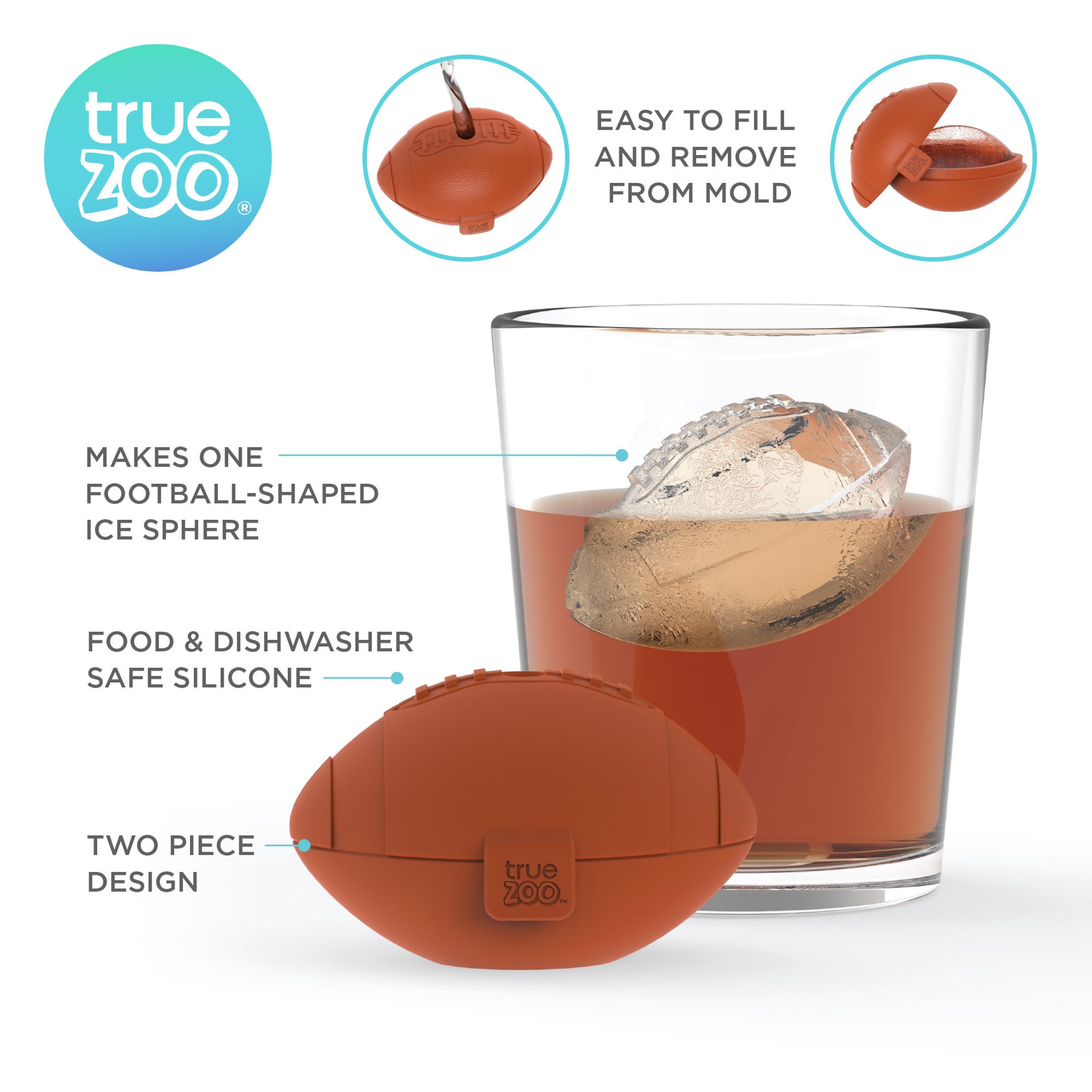 slide 4 of 5, true ZOO Ice Mold 1 ea, 1 ct