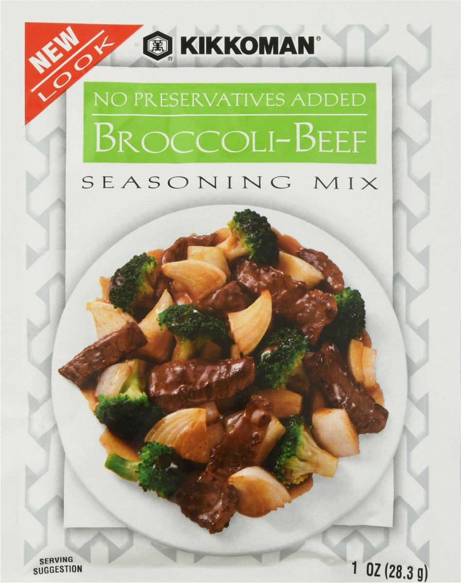 slide 6 of 9, Kikkoman Broccoli Beef, 1 oz