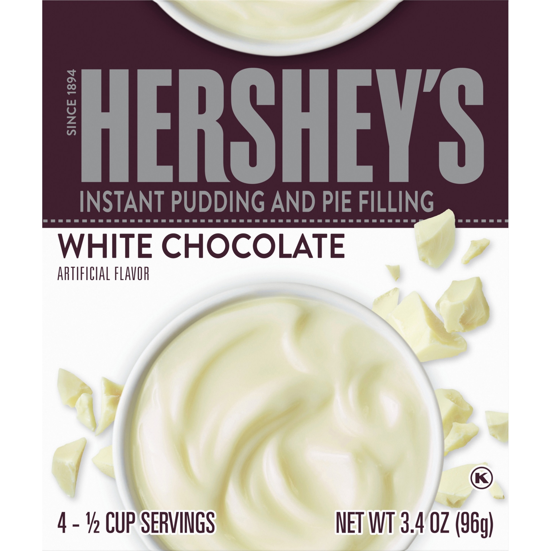 slide 2 of 2, Hershey's White Chocolate Instant Pudding and Pie Filling, 3.4 oz