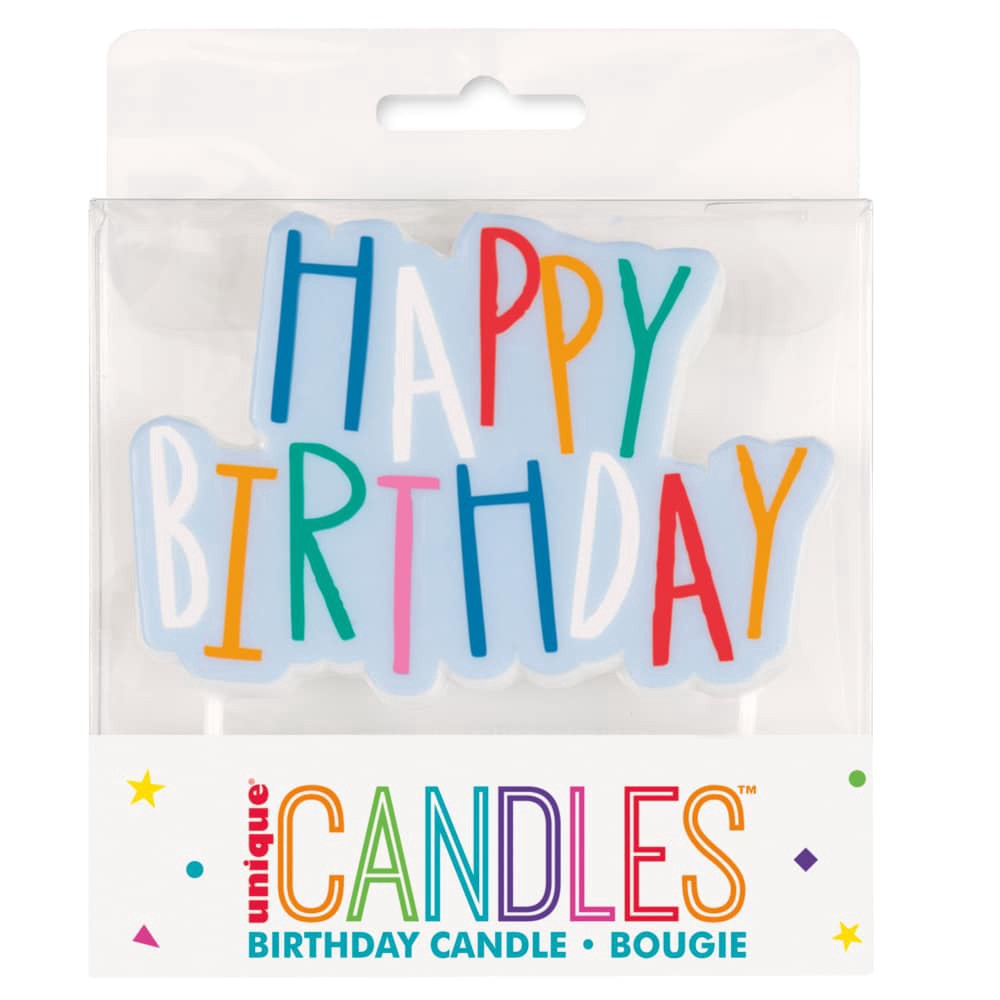 slide 1 of 2, Unique Large Happy Birthday Mayhem Candle, 1 ct