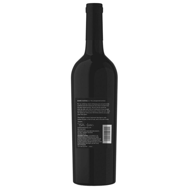 slide 6 of 6, Dark Horse Red Wine, 750 ml
