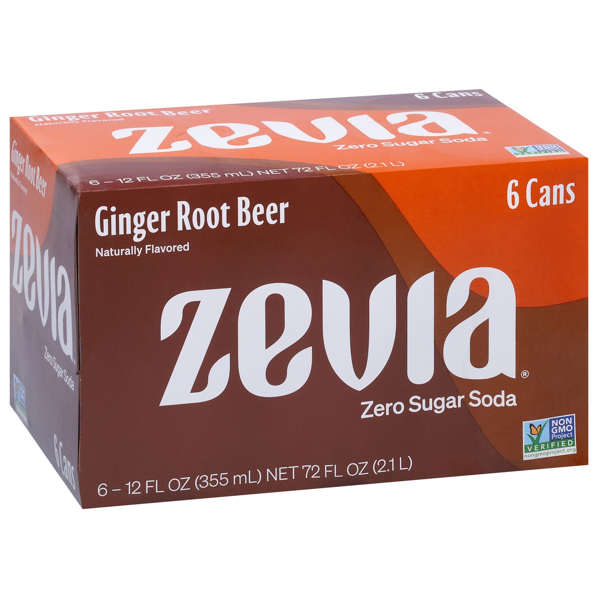 slide 6 of 9, Zevia Zero Sugar Ginger Root Beer Soda- 6 ct; 12 oz, 6 ct; 12 oz
