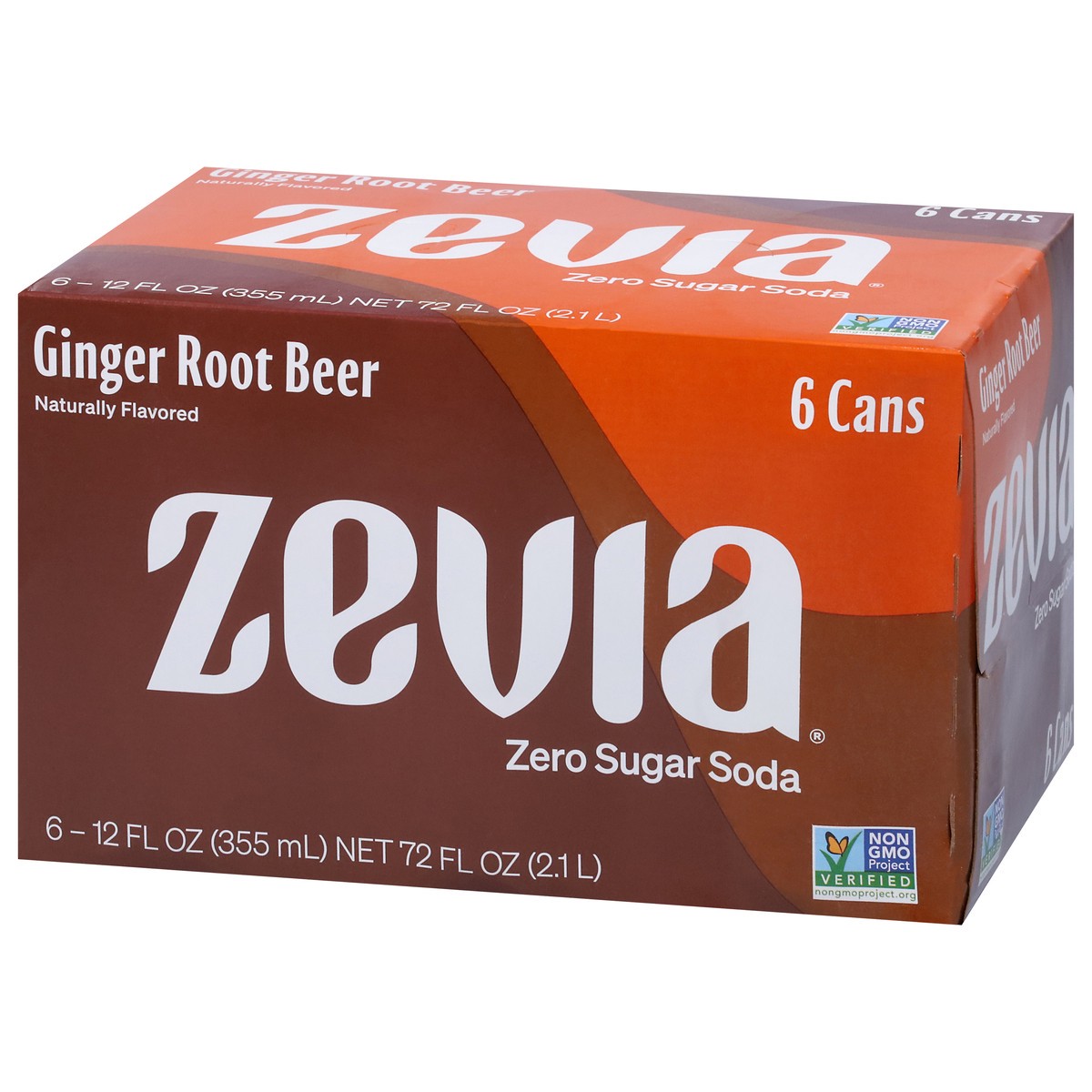 slide 8 of 9, Zevia Zero Sugar Ginger Root Beer Soda- 6 ct; 12 oz, 6 ct; 12 oz