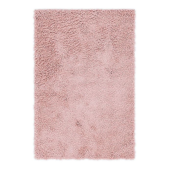 slide 1 of 6, Unique Loom Davos Shag Area Rug - Dusty Rose, 4 ft x 6 ft