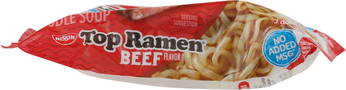 slide 9 of 9, Top Ramen Beef Flavor Ramen Noodles, 3 oz