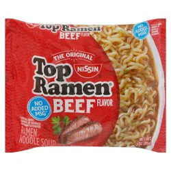 Top Ramen Beef Flavor Ramen Noodles