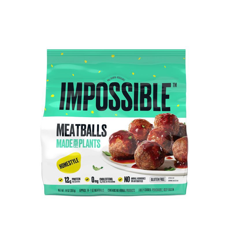 slide 1 of 7, Impossible™ Meatballs Made from Plants, Homestyle, 14 oz