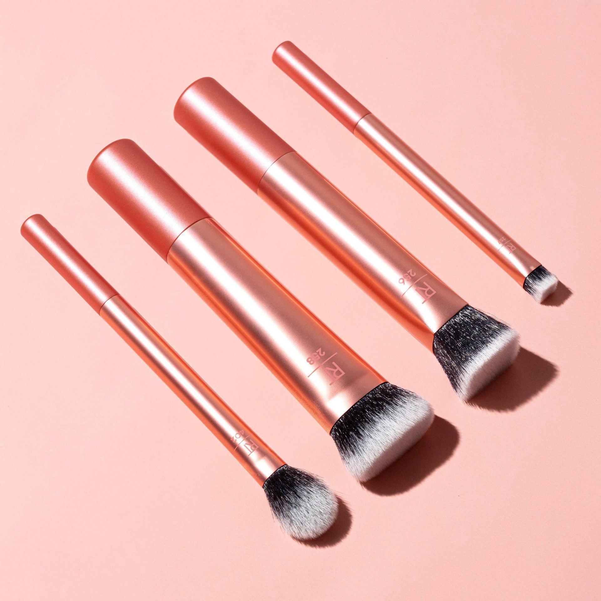 slide 2 of 6, Real Techniques Face Base Makeup Brush Kit - 4pc, 4 ct
