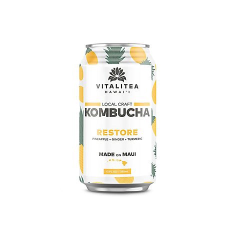 slide 1 of 1, Vitalitea Kombucha Restore - 12 oz, 12 oz