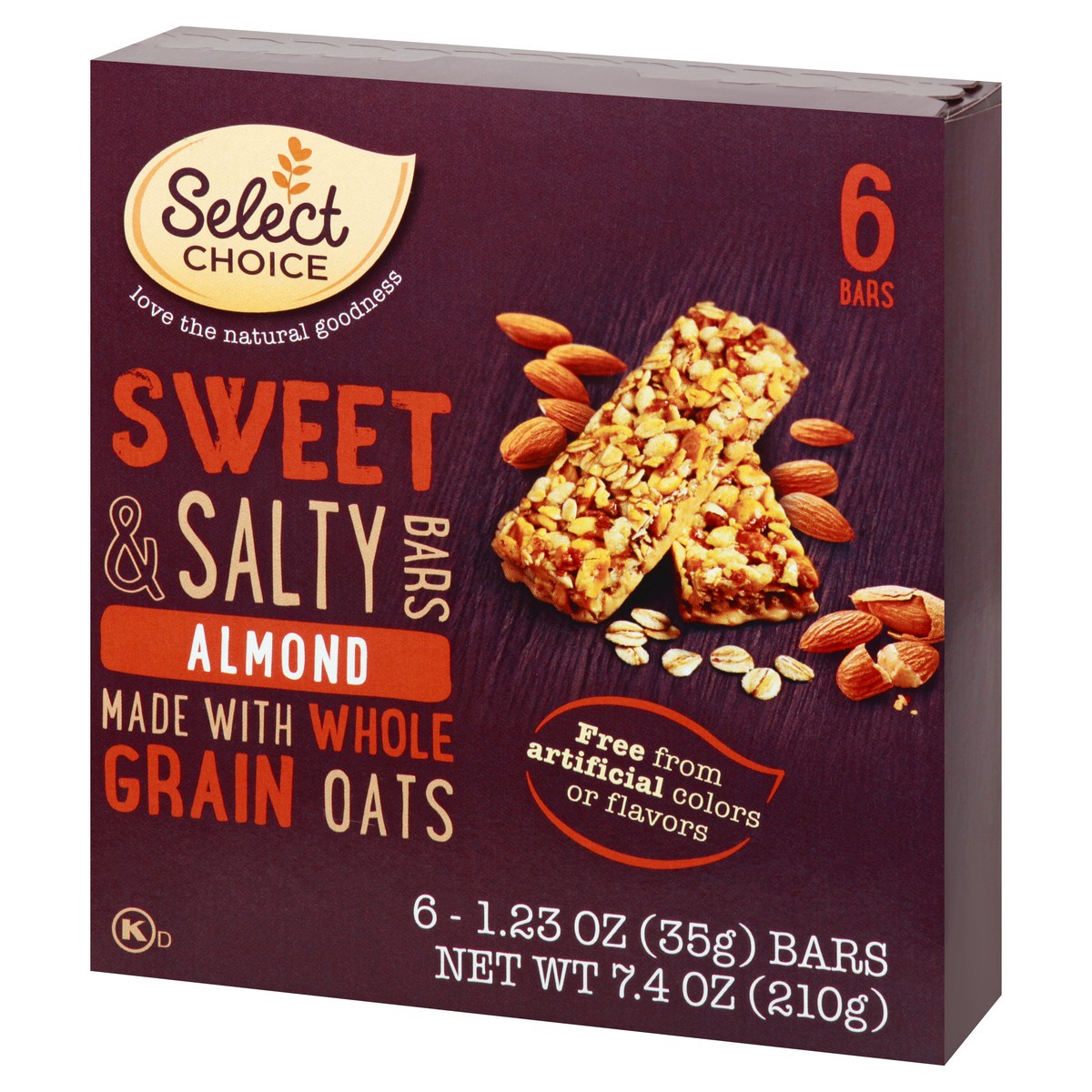 slide 3 of 10, Select Choice Almond Sweet & Salty Bars, 6 ct