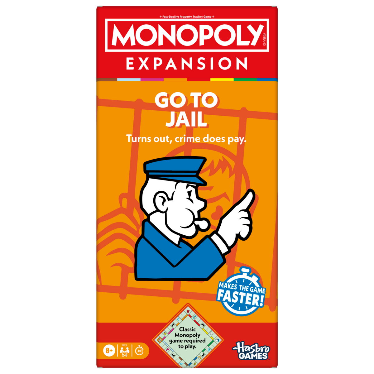 slide 1 of 17, Hasbro Gaming Monopoly Go to Jail, 1 ct