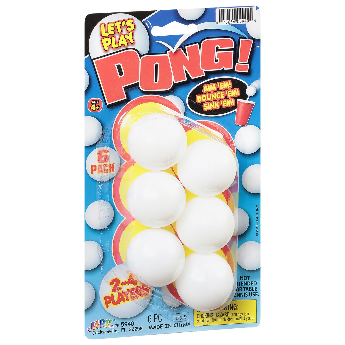 slide 2 of 9, Ja-Ru Lets Play Pong Balls, 6 ct