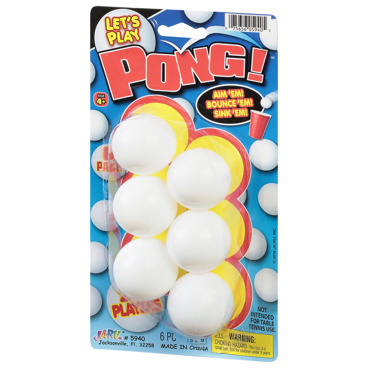 slide 3 of 9, Ja-Ru Lets Play Pong Balls, 6 ct