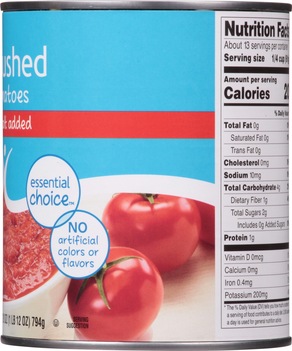 slide 2 of 13, Food Club No Salt Added Crushed Tomatoes 28 oz, 28 oz