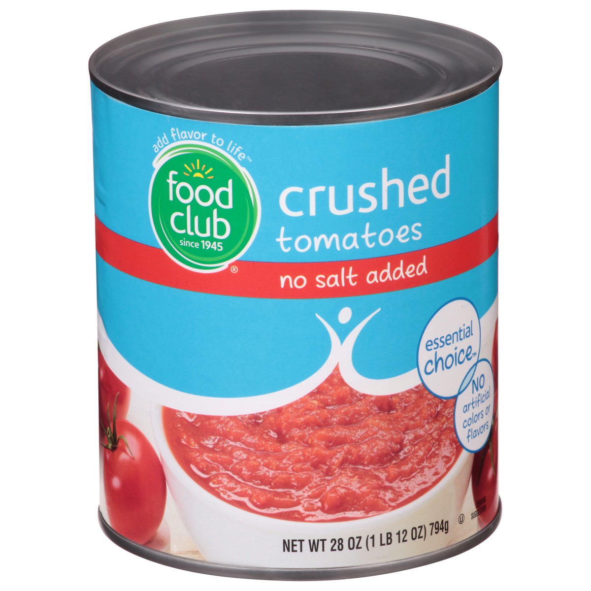 slide 12 of 13, Food Club No Salt Added Crushed Tomatoes 28 oz, 28 oz