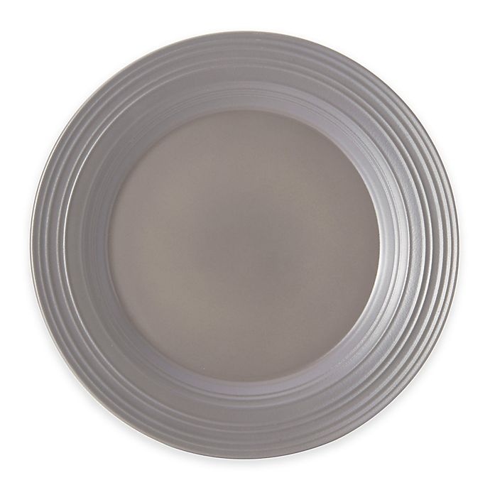 slide 1 of 1, Mikasa Swirl Round Platter - Mocha, 1 ct