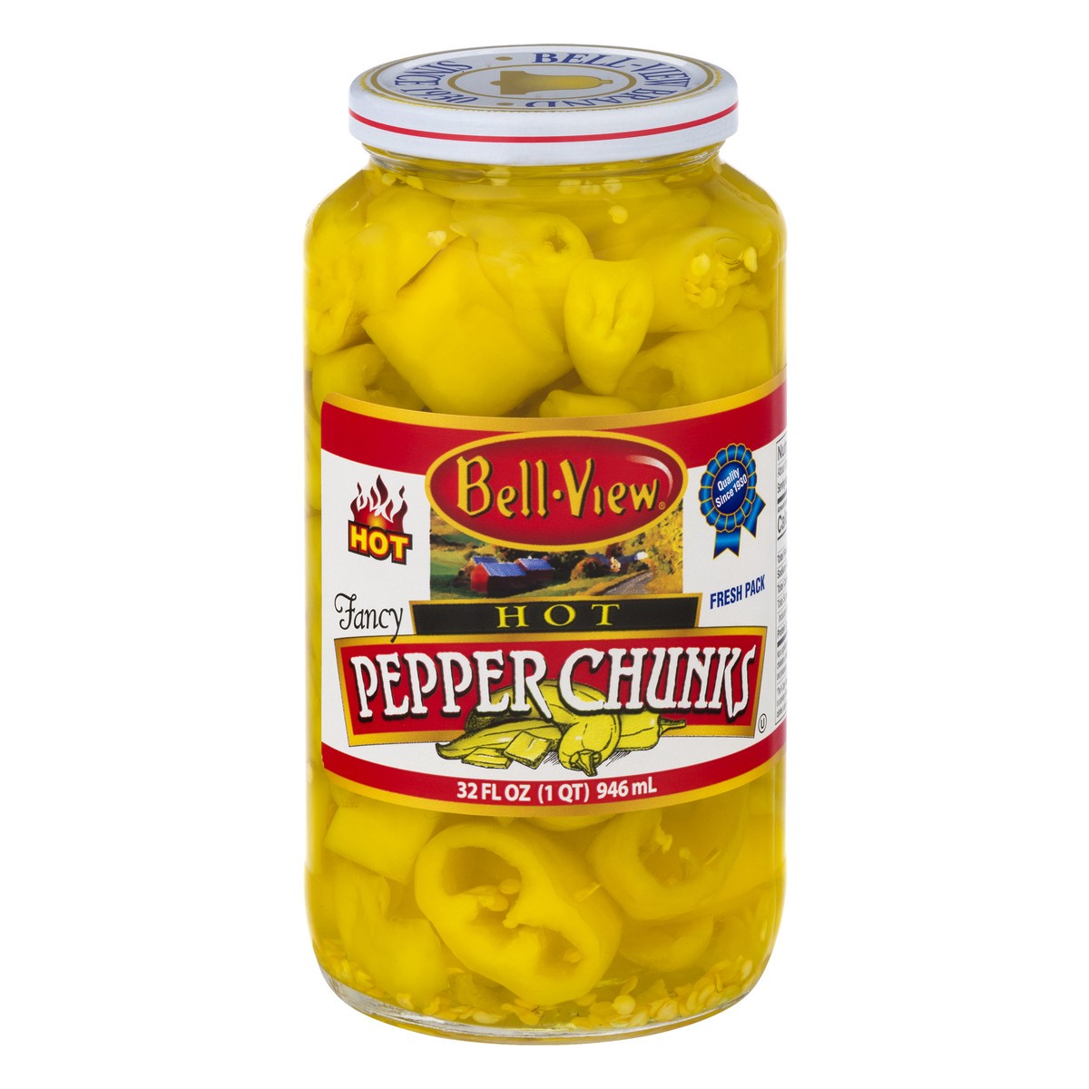 slide 3 of 13, Bell-View Hot Fresh Pack Pepper Chunks 32 oz, 32 oz