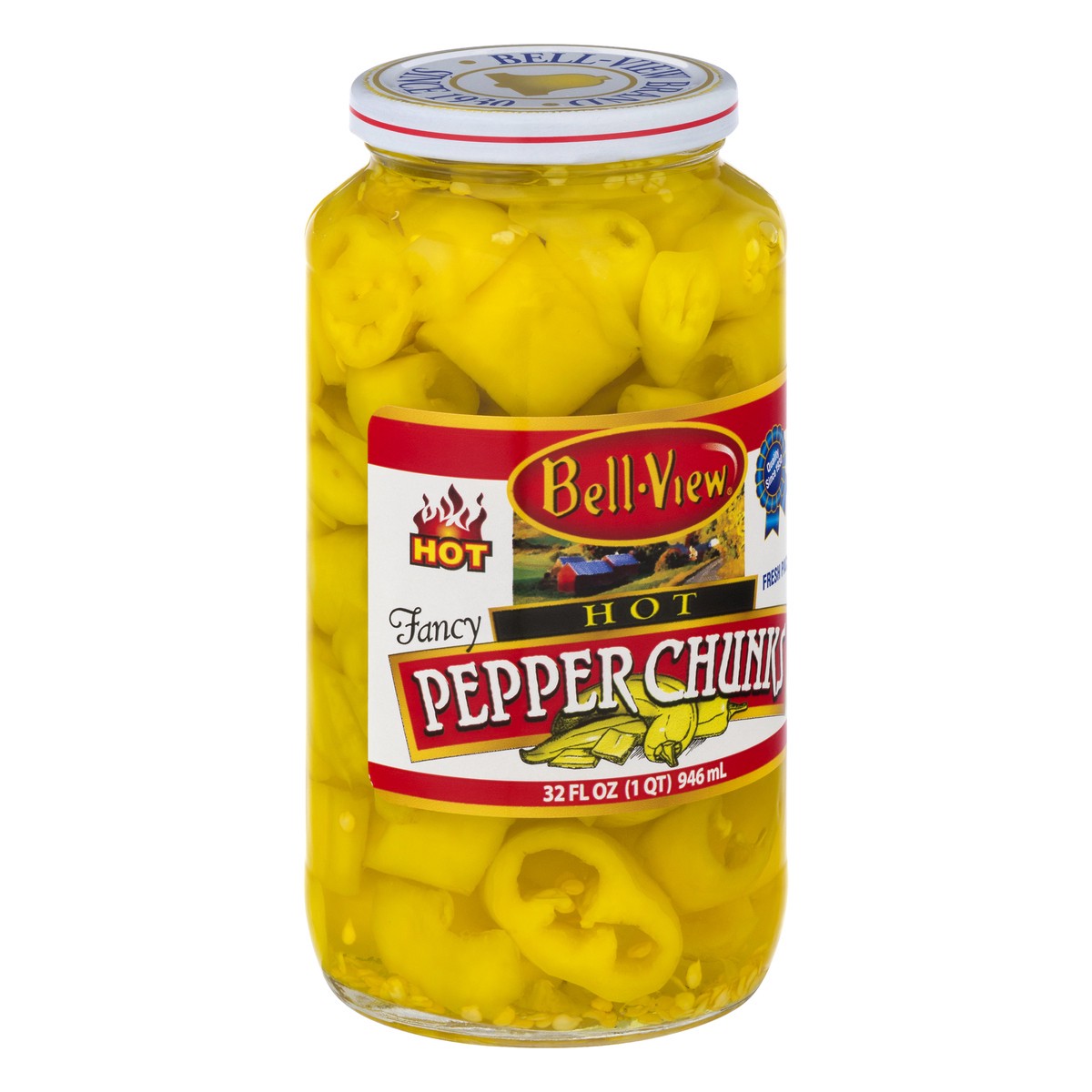 slide 4 of 13, Bell-View Hot Fresh Pack Pepper Chunks 32 oz, 32 oz